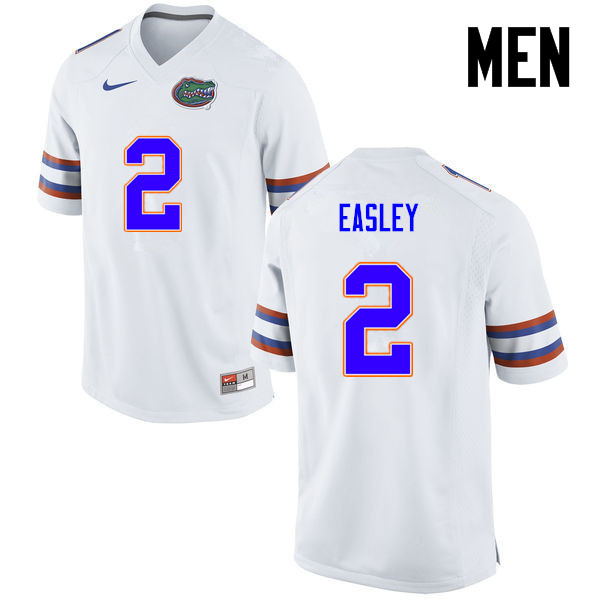 Men Florida Gators #2 Dominique Easley College Football Jerseys-White - Click Image to Close